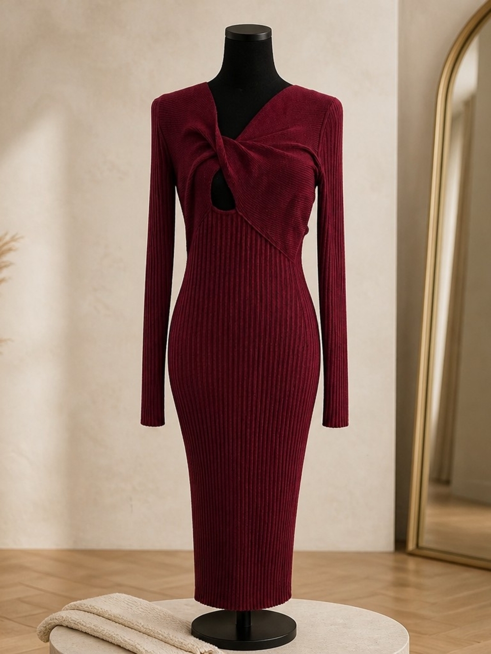 RAMY BROOK Pilar Dress in Bordeaux Size M